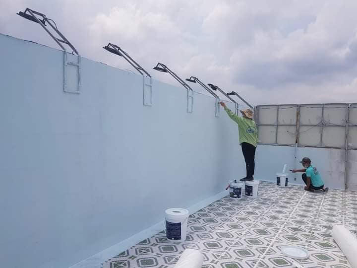 Chống thấm tường ngoài trời tại Lâm Đồng