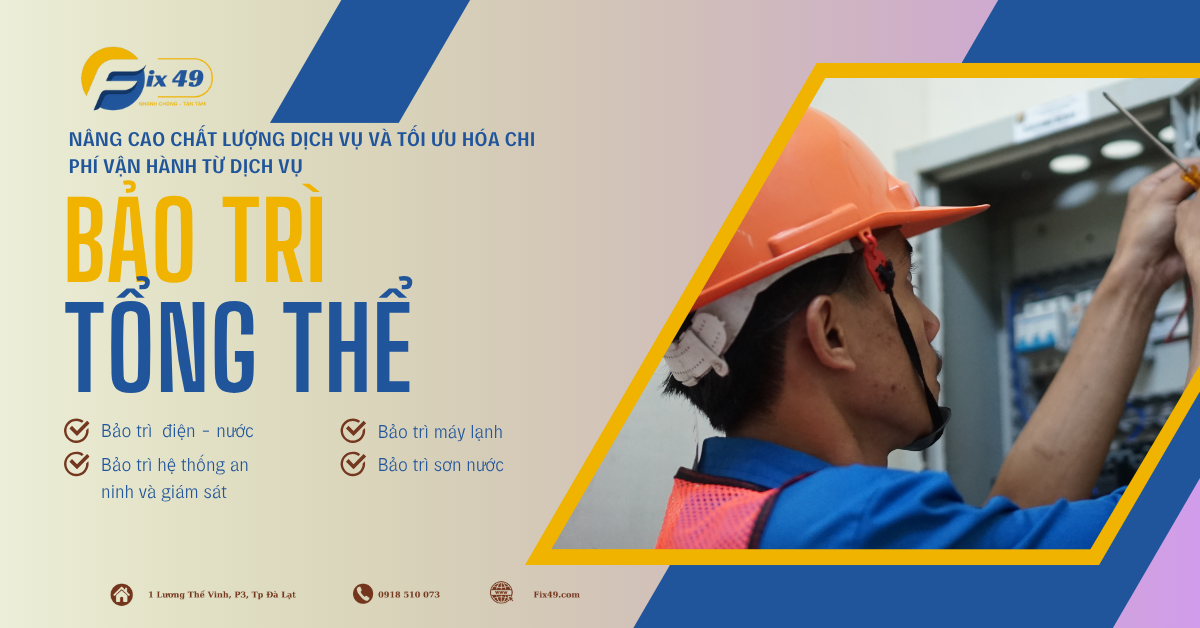 Bảo trì nhà hàng, khách sạn Đà Lạt| Fix49
